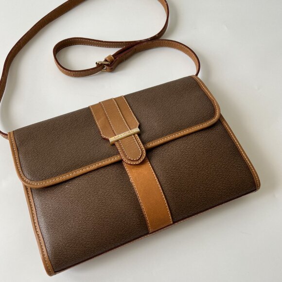 Lancel Authentic Vintage Leather Clutch & Crossbody Bag – French Designer - Picture 1 of 14
